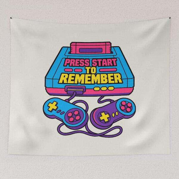 Item preview, Press Start to Remember Retro Console 90s Nostalgia designed and sold by Mass Communication.