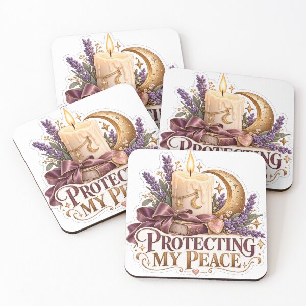 Item preview, Protecting My Peace Celestial Candle Lavender Sticker designed and sold by CoquetteLunaCo.
