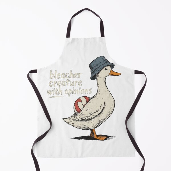 Item preview, Bleacher Creature With Opinions Funny Duck Sports Fan designed and sold by wobbiranger.