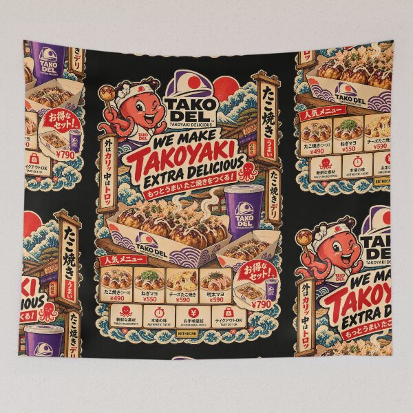 Item preview, Tako Del Takoyaki Delicious Octopus Chef Poster designed and sold by BRTHRCNK01.