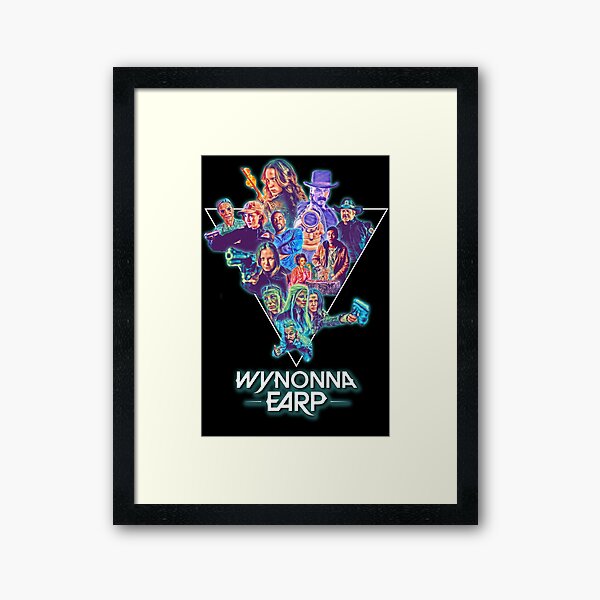 Wynonna Earp 80's Theme Collage Framed Art Print