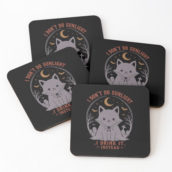 Item preview, Vampire Cat I Dont Do Sunlight designed and sold by Anugrah januar.