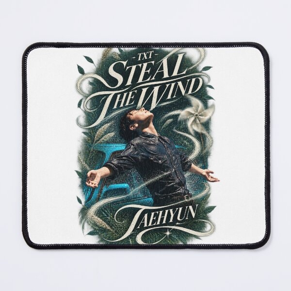 Item preview, TXT Taehyun STEAL THE WIND Ivory Wind Swirls Graphic designed and sold by Valeree Store.