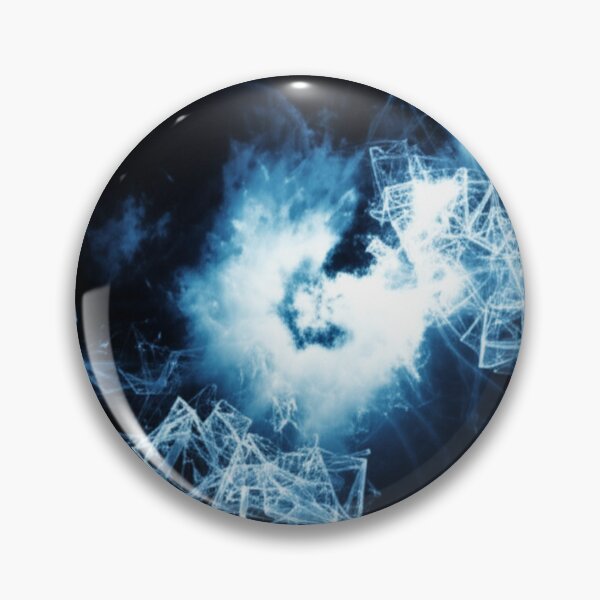 Item preview, Quantum Blue Sparkle Cube Abstract Art designed and sold by Mixture-Designs.