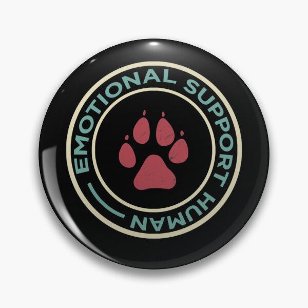 Item preview, emotional support human blue circle  designed and sold by cnguyencam6.
