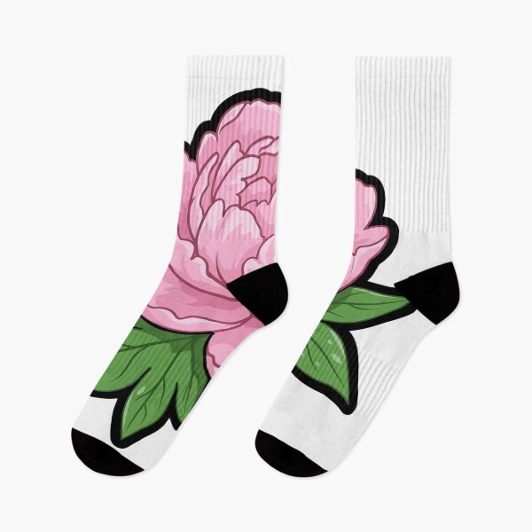 Item preview, Pretty Peony Sticker — Pink Peony Icon designed and sold by Stevercortinas.
