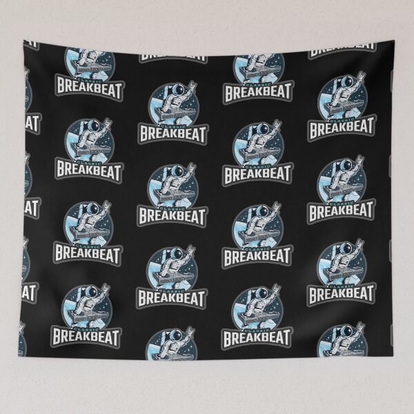 Item preview, BREAKBEAT - Space breaks Cosmic dj (White) designed and sold by Discothreadz.