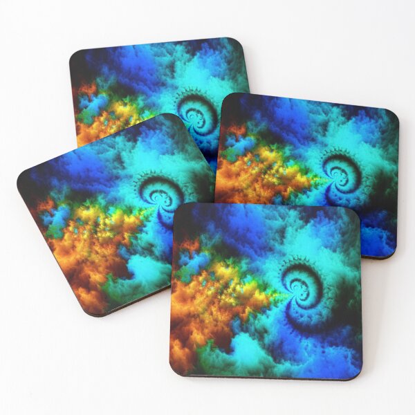 Item preview, Vibrant Cosmic Spiral Nebula Print designed and sold by Mixture-Designs.