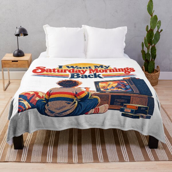 Item preview, I Want My Saturday Mornings Back – 80s Cartoon Nostalgia designed and sold by MadcapPrints.