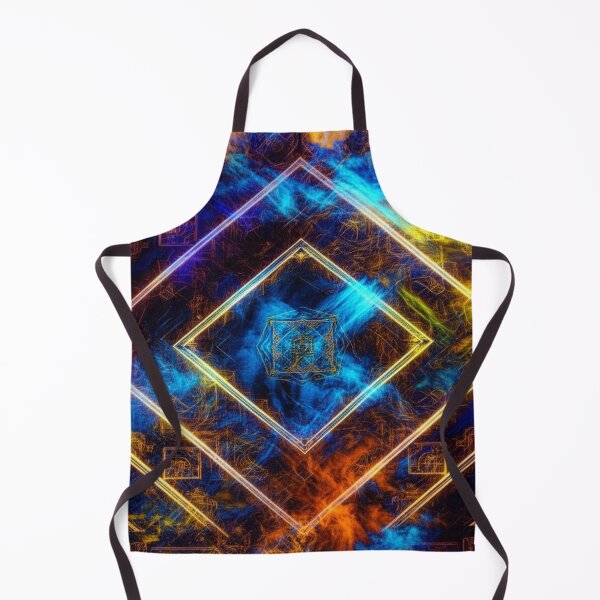 Item preview, Ethereal Neon Energy Squares Print designed and sold by Mixture-Designs.