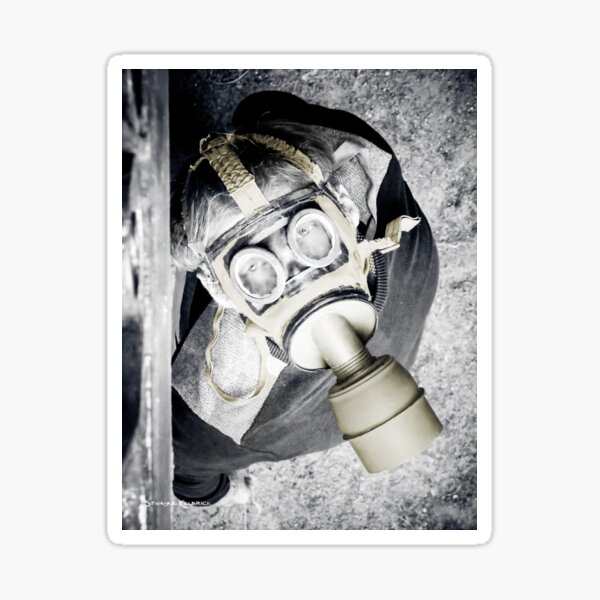 The Gas Mask Guy Sticker