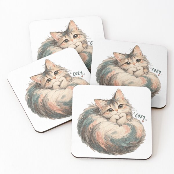 Item preview, Sleepy Cat with Curled Tail | Cozy Pencil Art designed and sold by Manish Pawar | Art & Illustrations.
