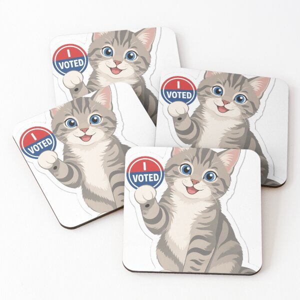 Item preview, Cute Ari the Cat I Voted designed and sold by GNDSW-Sticker.