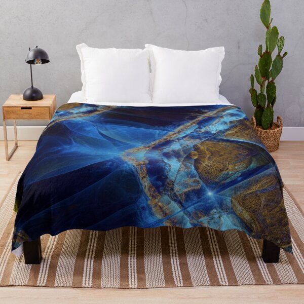 Aperçu de l'œuvre Vibrant Cosmic Blue Nebula Print créée et vendue par Mixture-Designs.