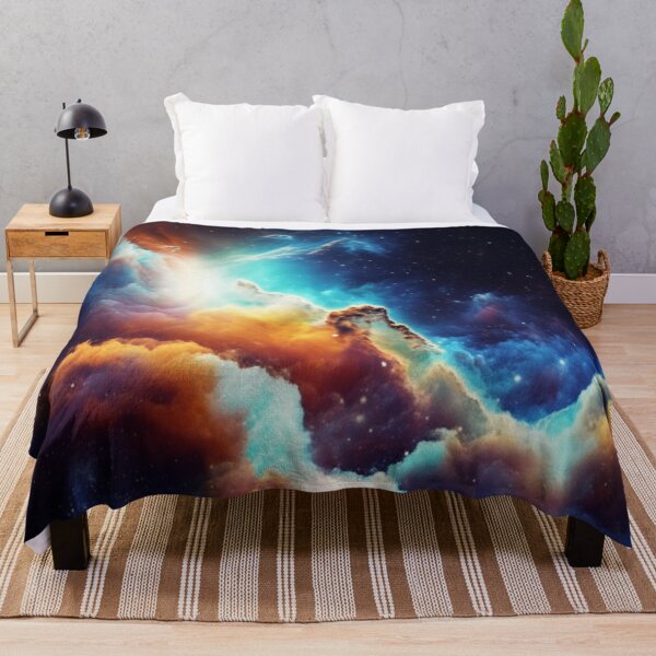 Aperçu de l'œuvre Mystical Nebula Galaxy Art Print créée et vendue par Mixture-Designs.