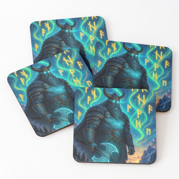 Item preview, Norse Viking God Beneath the Northern Lights designed and sold by Curio Meridian.