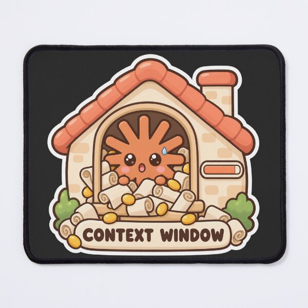 Item preview, Kawaii Claude Context Window - Cute Claude Code AI Spark House Sticker designed and sold by Stick Erify.
