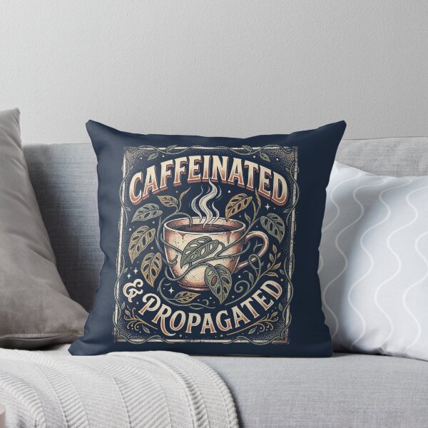 Item preview, Caffeinated And Propagated Monstera Adansonii Coffee Mug designed and sold by EdvvinStudios.