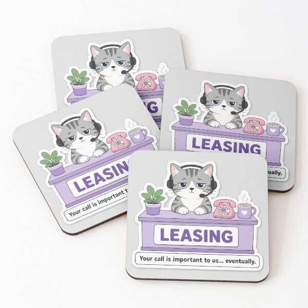 Item preview, Funny Your Call Is Important To Us Leasing Cat designed and sold by GNDSW-Sticker.