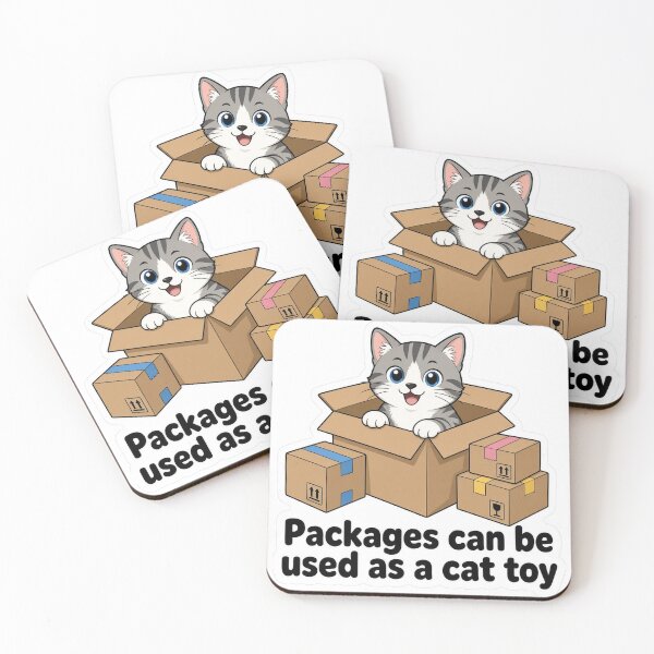 Item preview, Cute Packages Can Be Used As A Cat Toy designed and sold by GNDSW-Sticker.