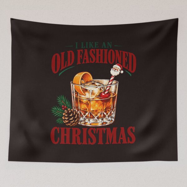 Item preview, I Like An Old Fashioned Christmas Bourbon Cocktail Design designed and sold by mari-kayden.