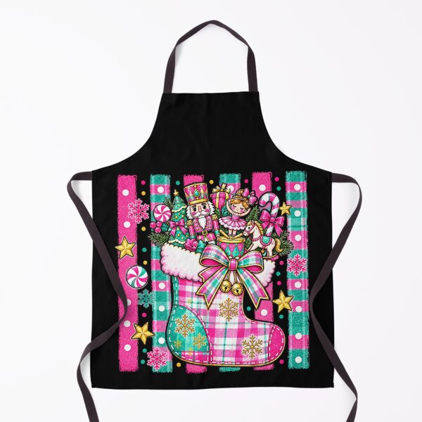 Item preview, Nutcracker Christmas Stocking Ballerina Pink Plaid Holiday designed and sold by StanaLuis.