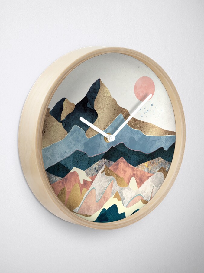 Alternate view of Golden Peaks Clock