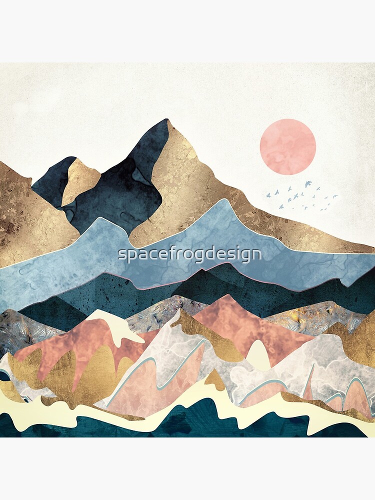 Golden Peaks by spacefrogdesign