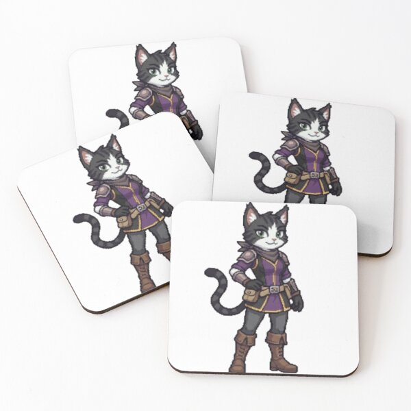 Item preview, Charming Pixel Art Cat Girl- Eliza designed and sold by cutbeastfactory.