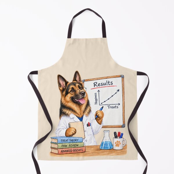 Item preview, German Shepherd Scientist Treat Theory designed and sold by NothingTooSeriousCo.