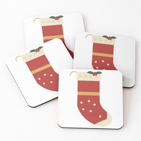 Item preview, Vintage Red Christmas Stocking with Holly designed and sold by Wilhelmina-Art.
