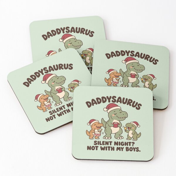 Item preview, Daddysaurus Silent Night Not With My Boys – Funny Christmas Gift for Dinosaur Dad designed and sold by Im-Ara.
