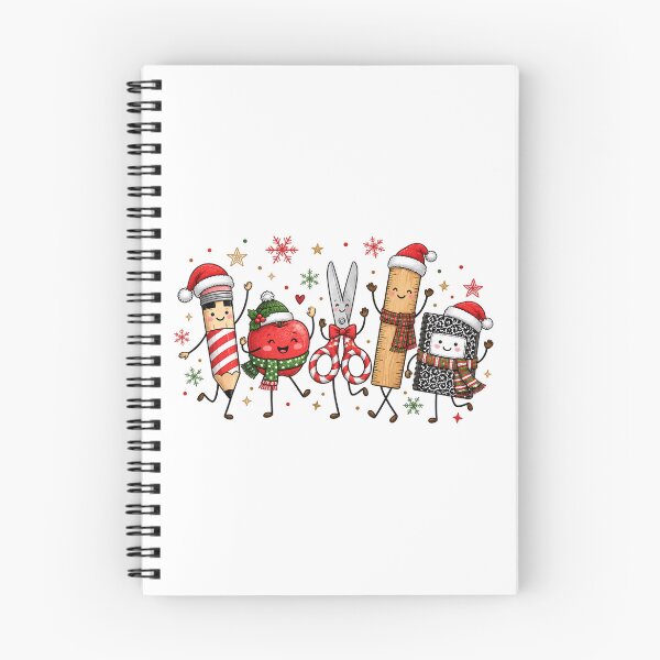 Item preview, Christmas School Supplies in Festive Outfits designed and sold by GenioFin.