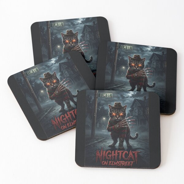 Item preview, Nightcat on Elmstreet designed and sold by WiseBow.