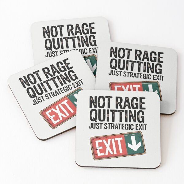 Item preview, Not Rage Quitting, Just Strategic Exit – Funny Gamer Quote designed and sold by Jollys-ArtShop.