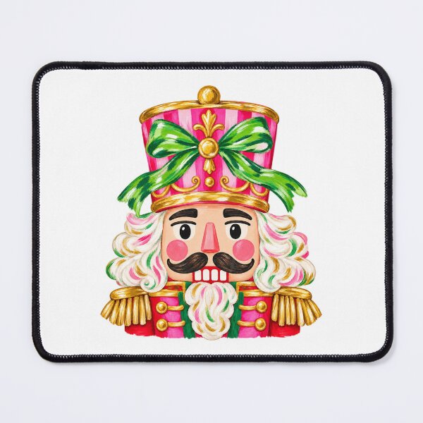 Item preview, Pink Christmas Nutcracker with Green Bow designed and sold by HenikaPonko.