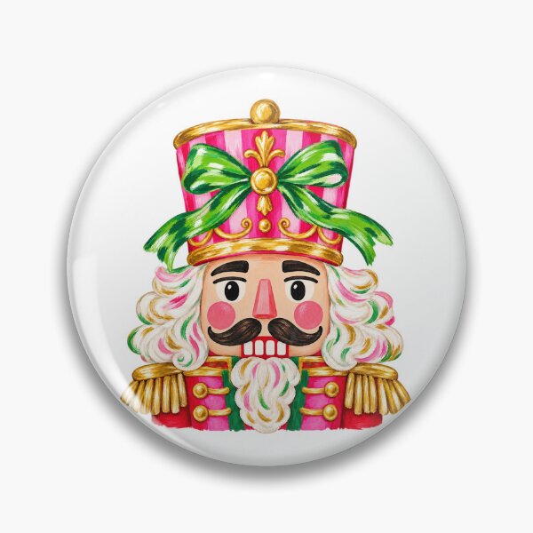 Item preview, Pink Christmas Nutcracker with Green Bow designed and sold by HenikaPonko.