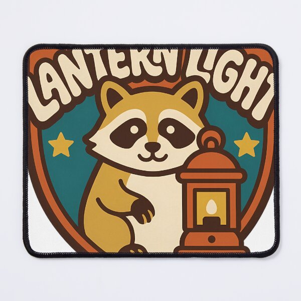 Item preview, Retro Crab-Eating Raccoon Winter Lantern Christmas Shield designed and sold by pumsquare.