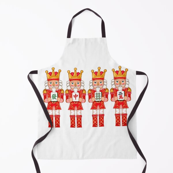 Item preview, Christmas Nutcracker Quartet Holding Mahjong Tiles designed and sold by hoganpineda.
