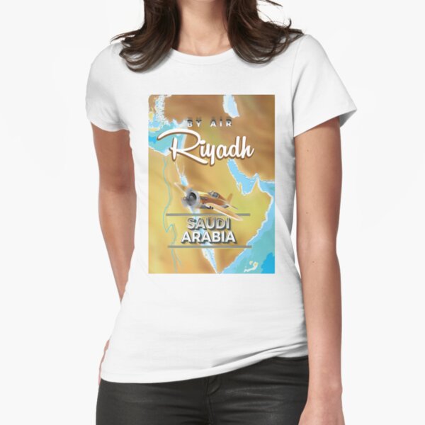 Riyadh Saudi Arabia vintage travel poster. Fitted T-Shirt