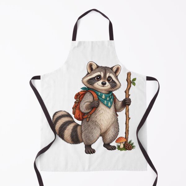 Item preview, Raccoon Hiking Trail Buddy designed and sold by CozyMigo.