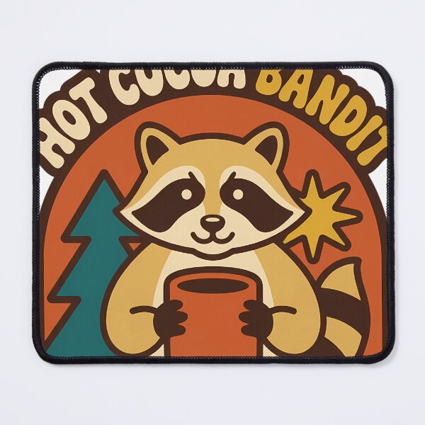 Item preview, Retro Crab-Eating Raccoon Hot Cocoa Mug Christmas Winter Scene designed and sold by pumsquare.