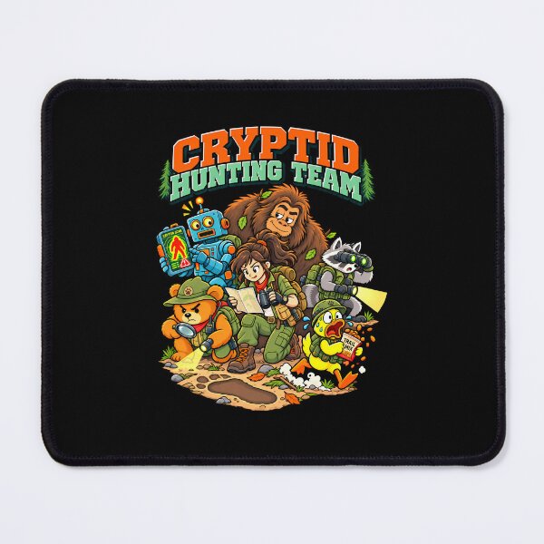 Item preview, Cryptid Hunting Team – Funny Bigfoot Hunter Crew designed and sold by IdentityinInk.