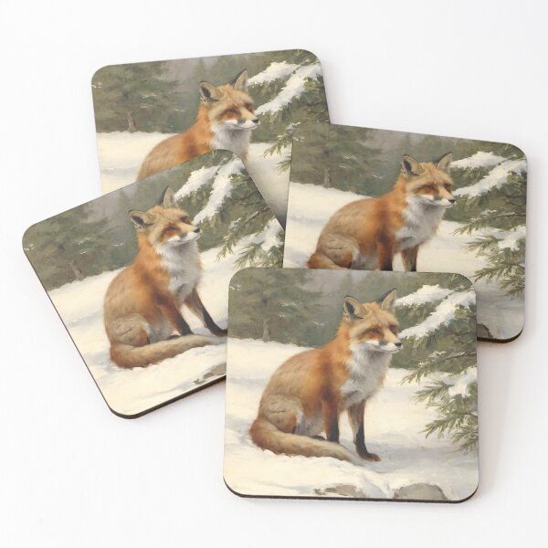 Item preview, Fox Listening in the Snow designed and sold by LineAndShape.