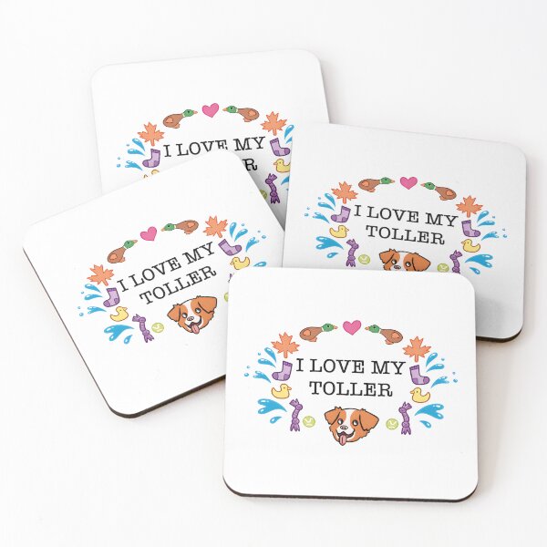 Item preview, I Love My Toller Dog Autumn Pet Design designed and sold by OlyvieArt.
