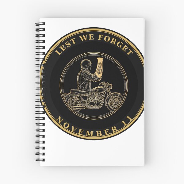 Item preview, Lest We Forget – Motorcycle Rider Torch Tattoo Gold Badge designed and sold by DRAWARTIST22.