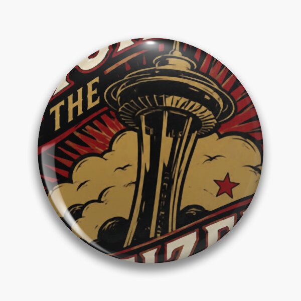 Artikelvorschau, Dick The Citizen Retro Seattle Space Needle Band Logo Design entworfen und verkauft von Latashia3m.