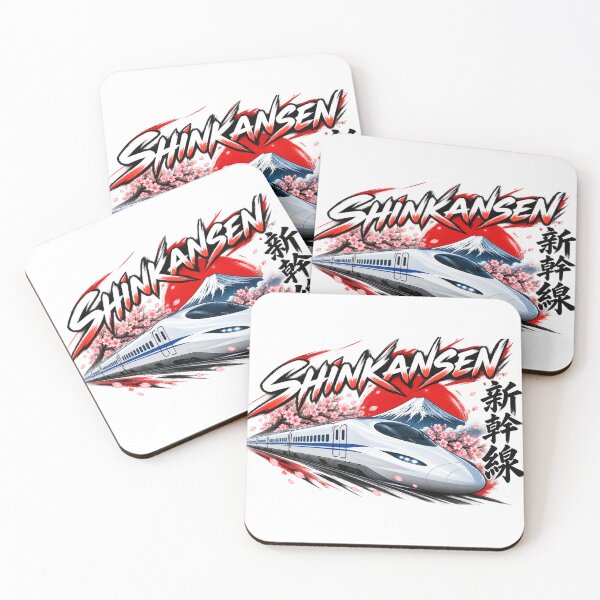 Item preview, Japanese Shinkansen Bullet Train – Mount Fuji Sakura Japan Railway Art designed and sold by AndrewYoko.
