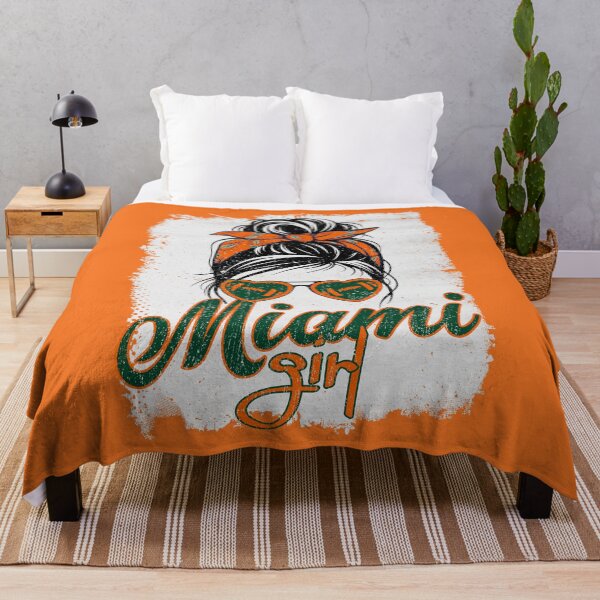 Item preview, Vintage Miami Girl Messy Bun Distressed Hurricanes Football designed and sold by Floral Vintage.