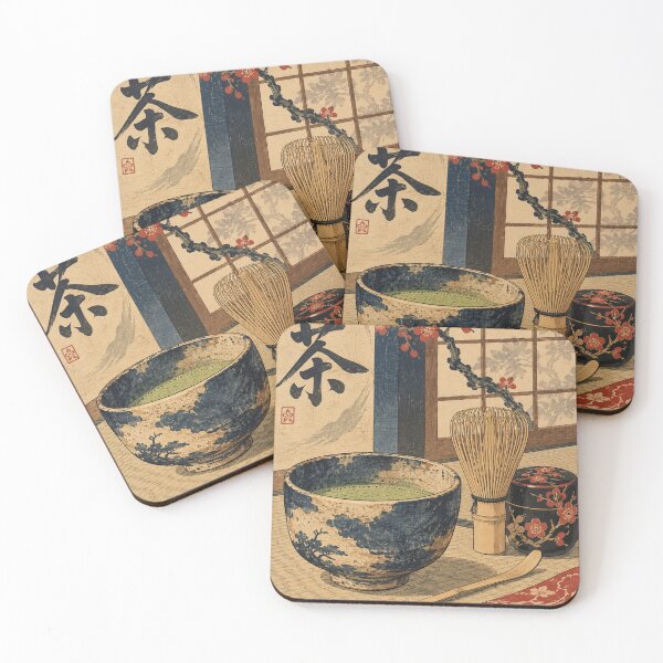 Artikelvorschau, Japanische Tradition – Matcha-Schale und -Besen auf der Tatami-Matte entworfen und verkauft von bapupa.